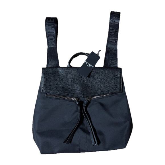 Botkier NWT Trigger Mini Nylon Purse Small Bag Backpack Black New Logo Zips - Picture 2 of 11